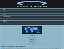 Tablet Screenshot of cossinmedia.com